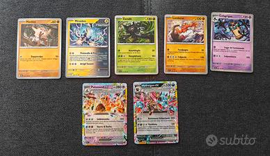 Mini lotto carte Pokemon set Scintille Folgoranti
