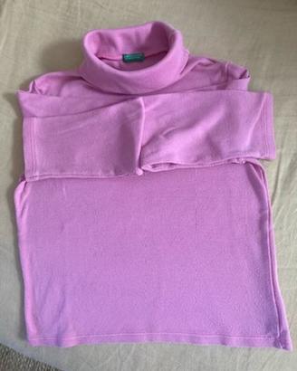 lupetto benetton rosa