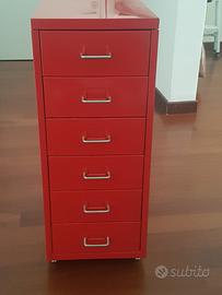 Cassettiera Ikea in metallo 