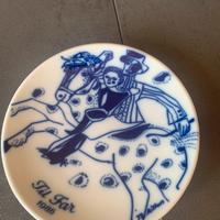 Piatti decorativi vintage festa del papa e mamma