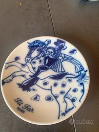 Piatti decorativi vintage festa del papa e mamma