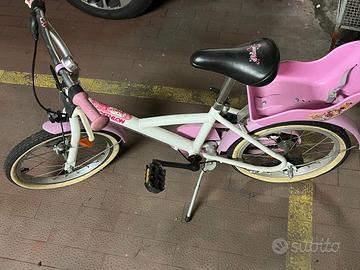 Bici bimba 4-8 anni, con cavalletto