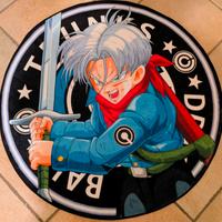 Tappeto Dragon Ball Z Trunks tondo diametro 80 cm