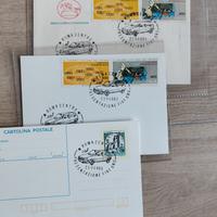 fiat uno 1983 cartoline annullo postale