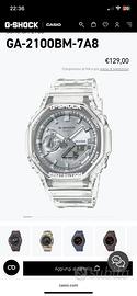Casio G-Shock Bianco multifunzione