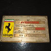 targhetta Ferrari rossocorsa