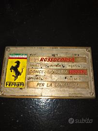 targhetta Ferrari rossocorsa