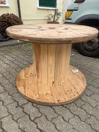 Bobina in legno . Stato originale h72 diametro 100