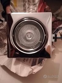 Faretti incasso cromo quadrati