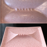 Vassoio vintage rosa USA – 38x25 cm – design origi