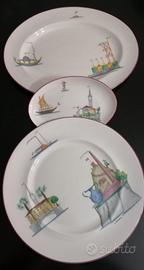 servizio piatti 41 pezzi richard ginori bone china