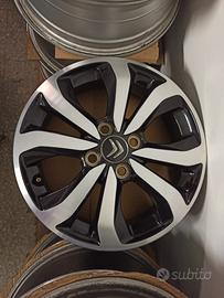 4 cerchi in lega originali citroen 15 pollici