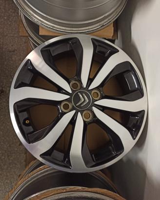 4 cerchi in lega originali citroen 15 pollici