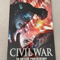 Libro Marvel Civil War a fumetti