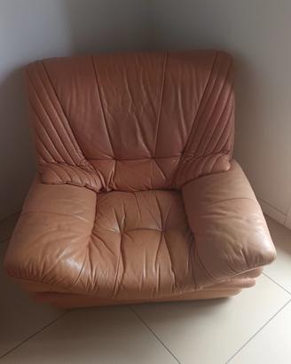 2 comode poltrona in pelle