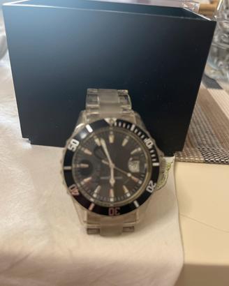 Orologio vintage cinturino trasparente
