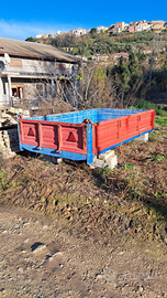 Cassone agricolo 1,5m x 2,5m per rimorchio