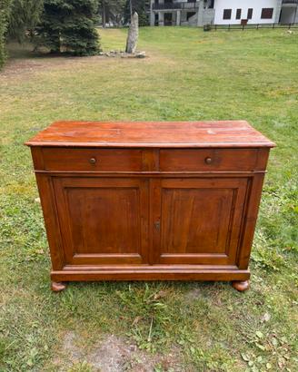 Credenza antica rustica di legno massello