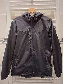 Giubbino Kipsta antipioggia nero taglia 14-15 anni