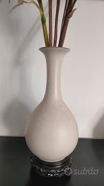 Vaso etnico Nord Vietnamita in smalto craquellè 