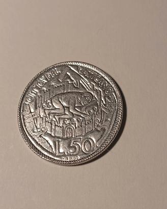 lire 50 vaticano giubileo 1975 FDC!