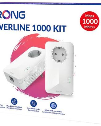 ADATTATORE POWER LINK STRONG - POWERLINE 1000  KIT