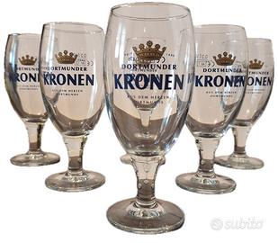 SET 6 BICCHIERI DA BIRRA "DORTMUNDER KRONEN" 0,2 l