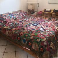 Copriletto orientale patchwork fatto a mano