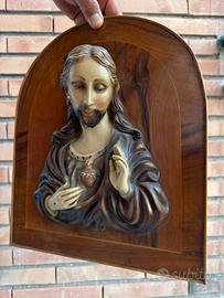 Sacro cuore di Gesù. Icona devozionale vintage