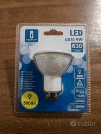LED GU10 9W 630lumen (luce calda) 