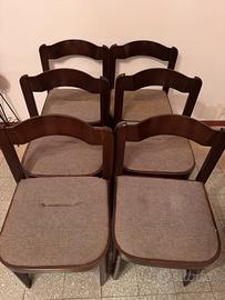 6 sedie in legno