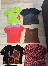 1€ sei magliette XS donna