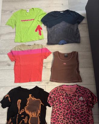 1€ sei magliette XS donna