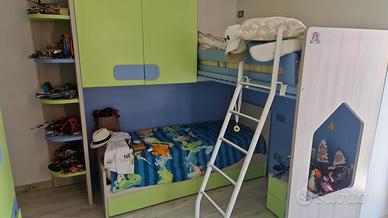 cameretta bambino bicolore - vernici anallergiche