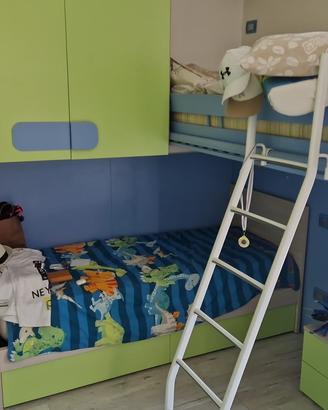 cameretta bambino bicolore - vernici anallergiche