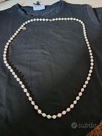 Collana in argento, perle e pietre naturali