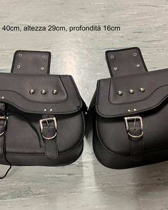 Borse laterali per moto custom