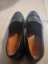 Massimo Dutti mocassini pelle nera tg 43