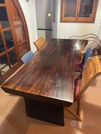 Tavolo etnico legno massello