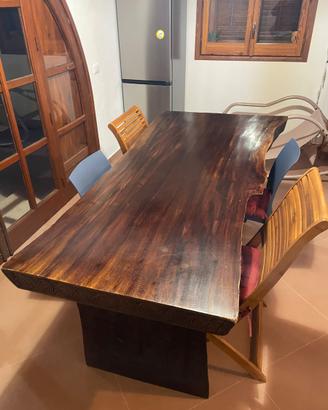 Tavolo etnico legno massello