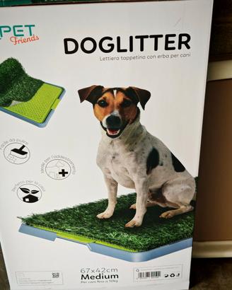 Lettiera a tappetino in erba per cani DOGLITTER 