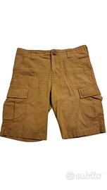 short pantaloni cargo corti khaki militari