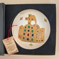 Piatto Decorativo-Corona Imperiale-Oro e Platino