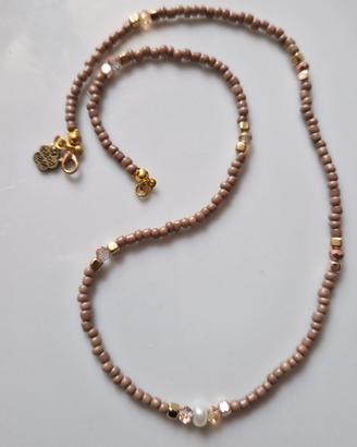 Collana di perline uomo con perline  di fiume