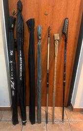 Canne da pesca (shimano daiwa colmic mitchell)