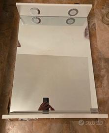 Specchio bagno con faretti LED  nuovo