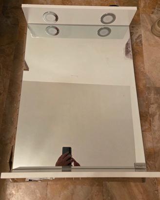 Specchio bagno con faretti LED  nuovo
