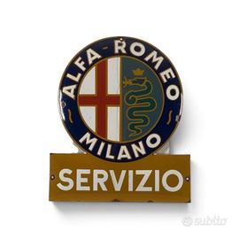 Insegna Smaltata Alfa Romeo 