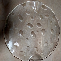 Vassoio moderno in vetro effetto bolle IVV