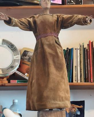 antico manichino devozionale da vestire fine 700